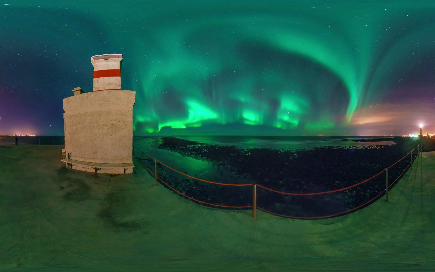 【4k】【ar】冰岛的北极光. 12k 360 视频-airpano