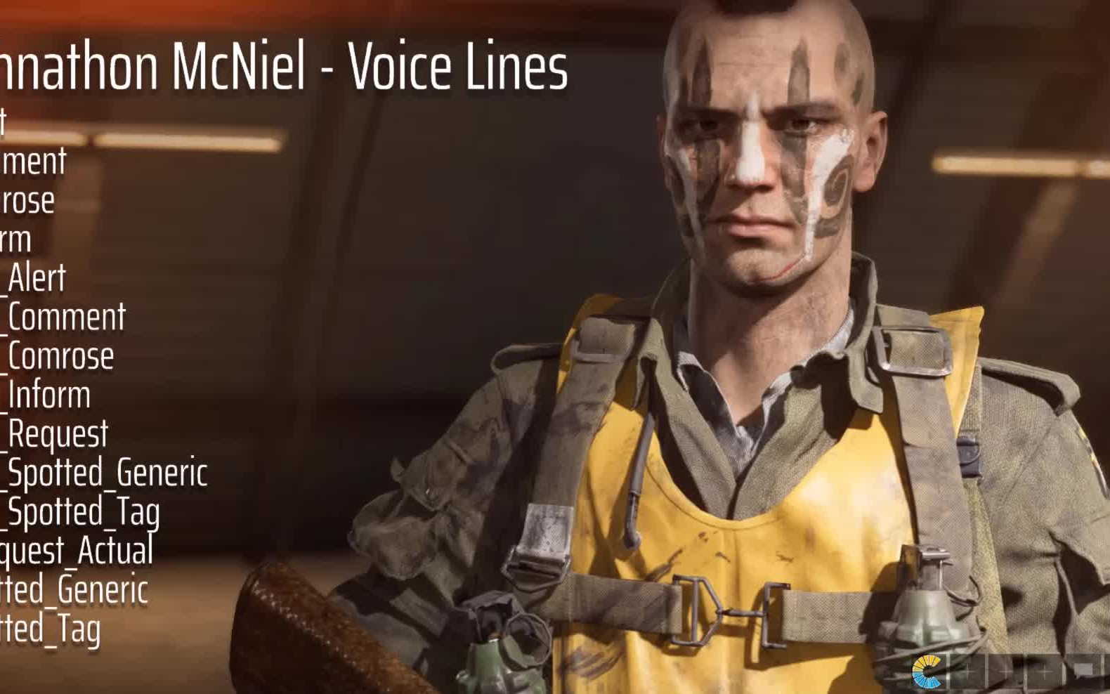 【战地5】美军新精英:乔纳森人物语音配音一览