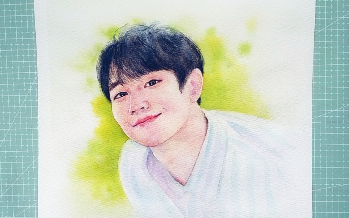 【水彩】【丁海寅】你笑起来真好看