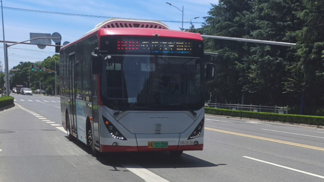 上海松江公交swb6868bev82g运行实录