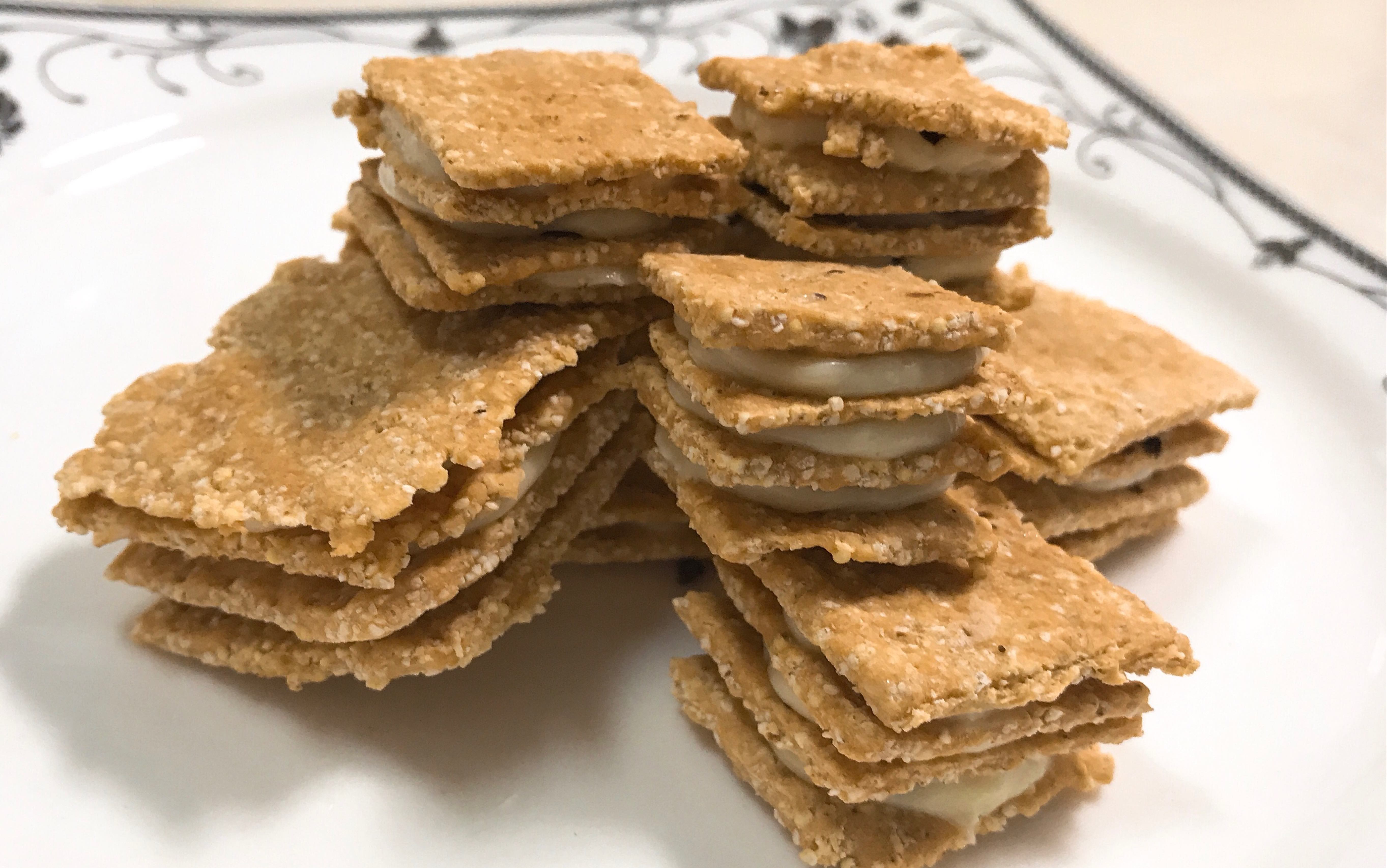 43黑白巧甘纳许小米锅巴饼干这料理算黑暗吗