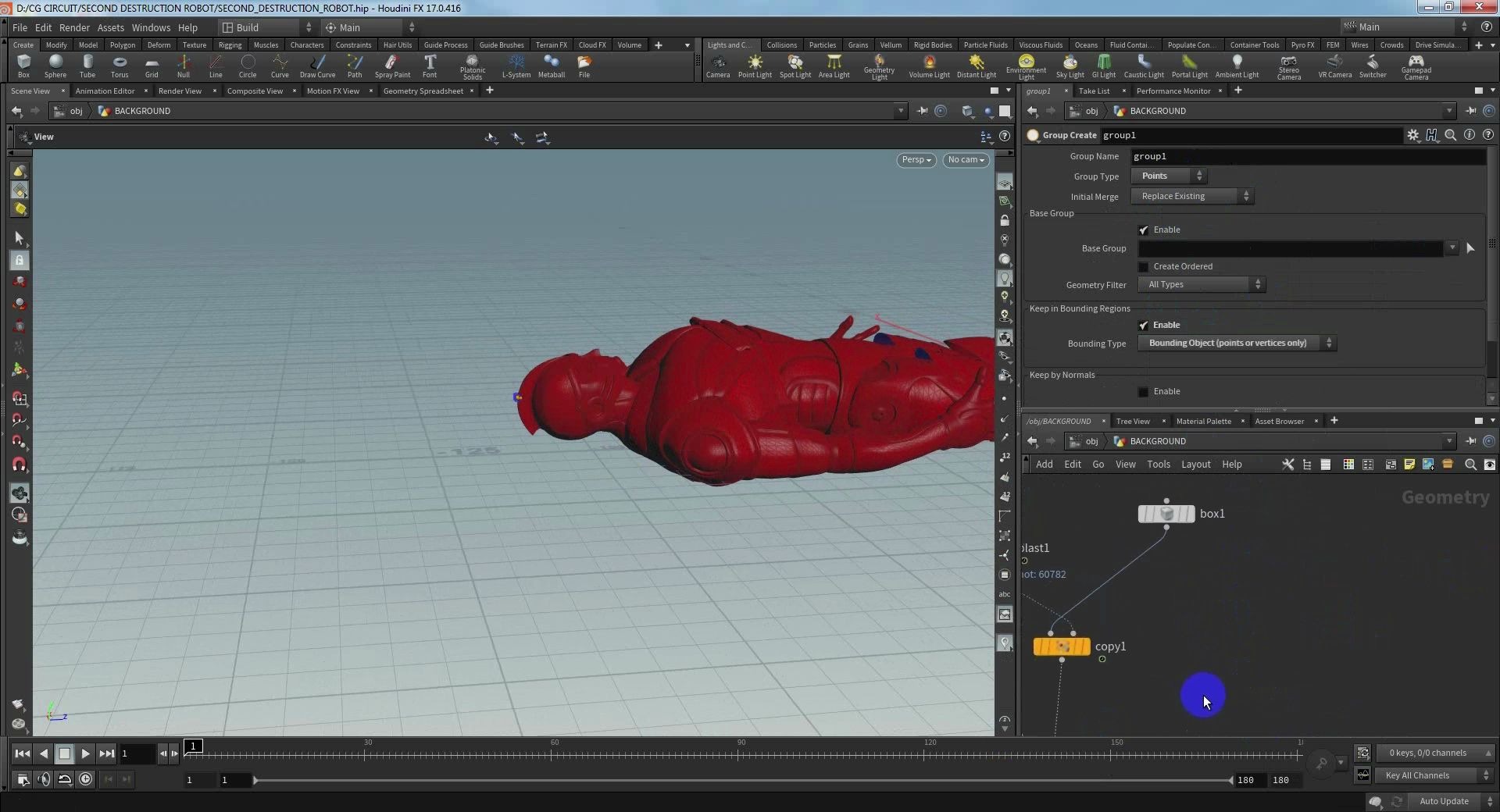 [图]【Houdini教程】高级角色碰撞破碎烟雾特效教程CGCircuit - Ground breaking