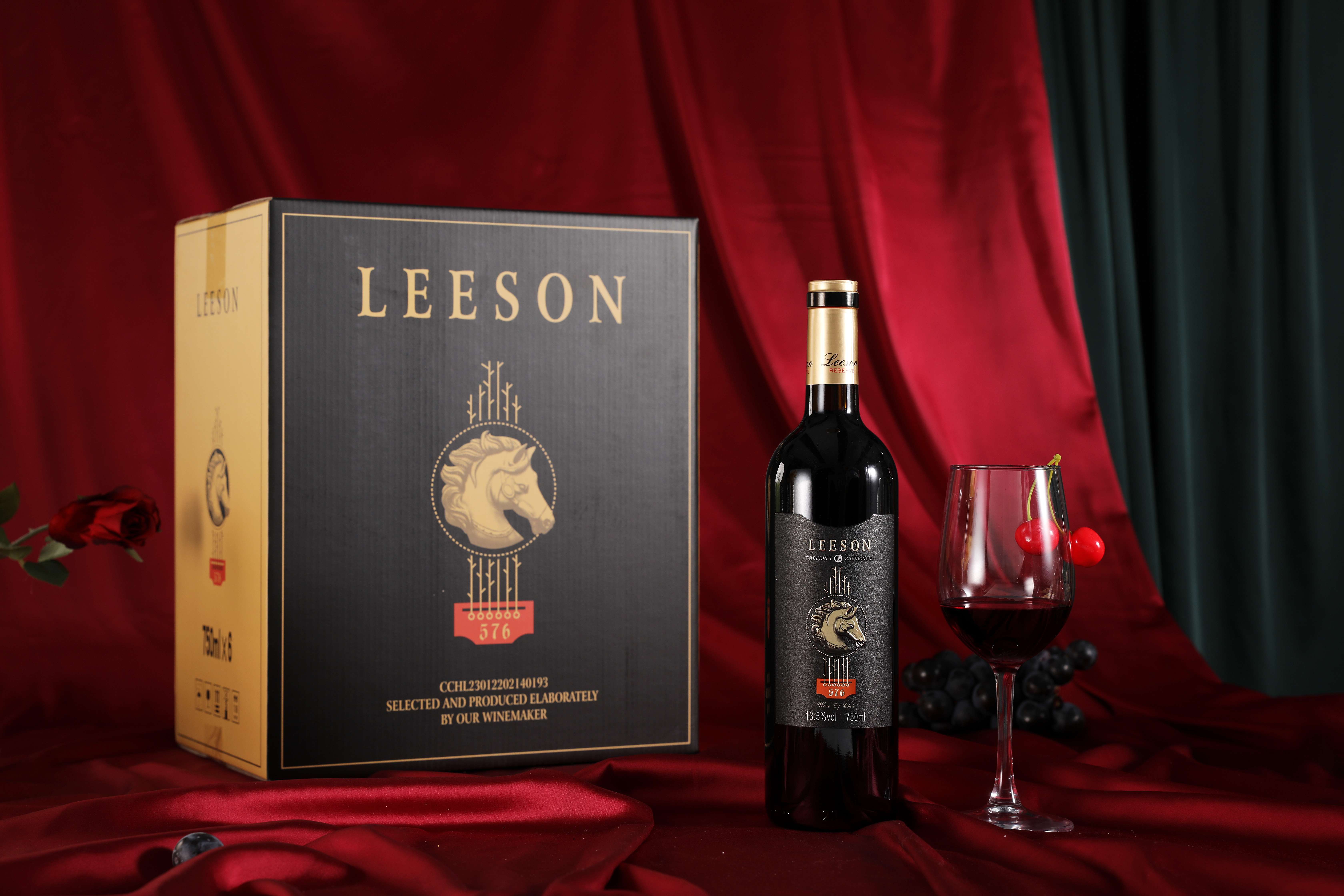 云仓酒庄雷盛红酒576智利赤霞珠干红葡萄酒