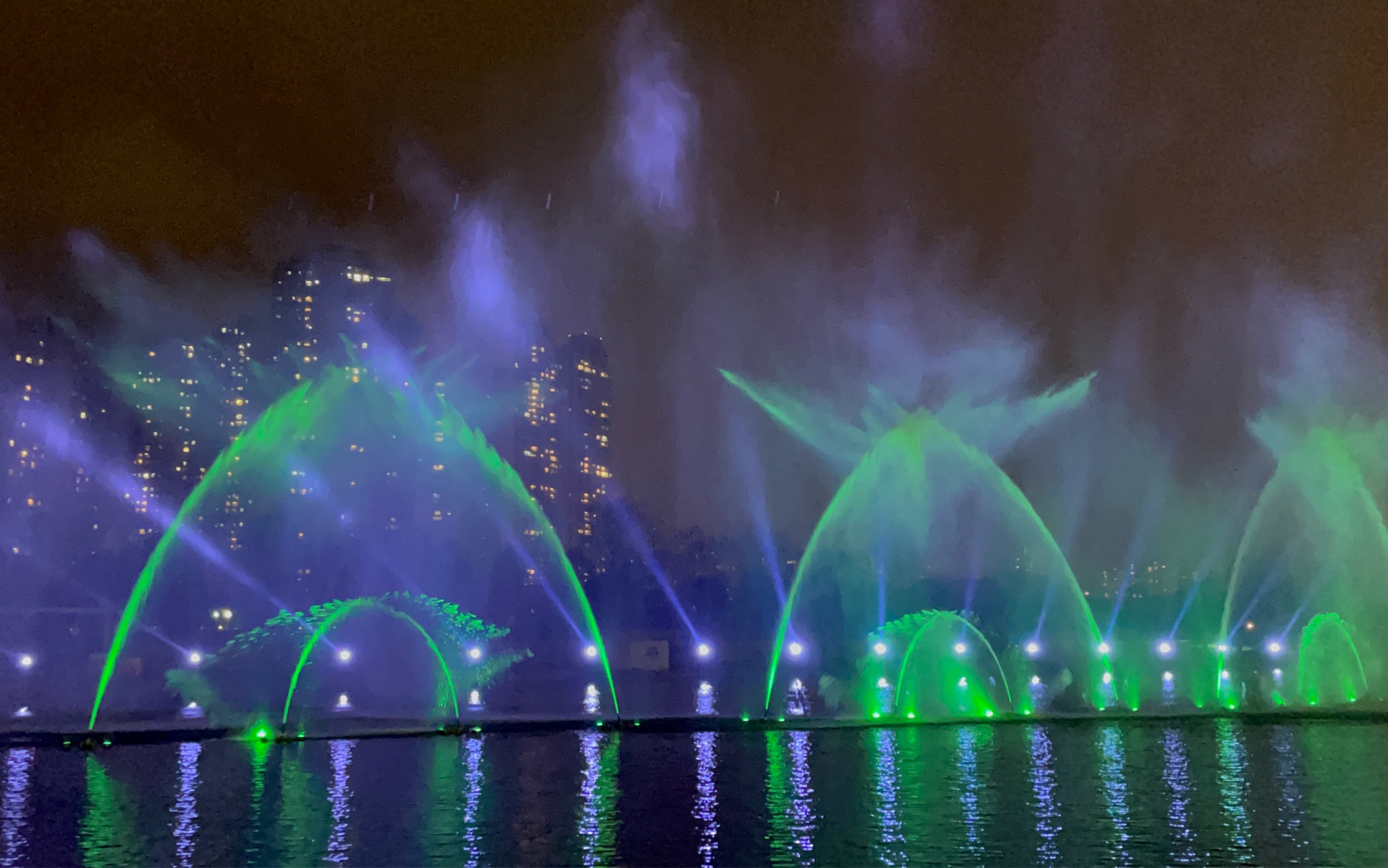 长沙梅溪湖音乐喷泉3