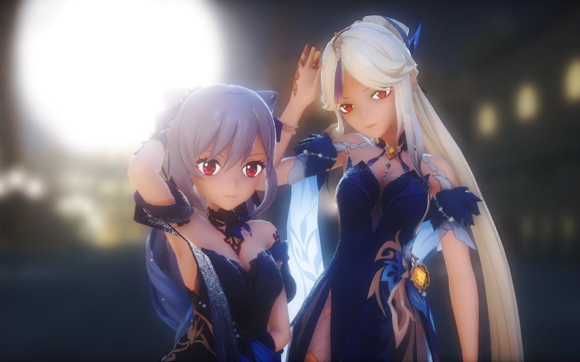 【原神mmd】clc - devil【刻晴&凝光】【搬运】