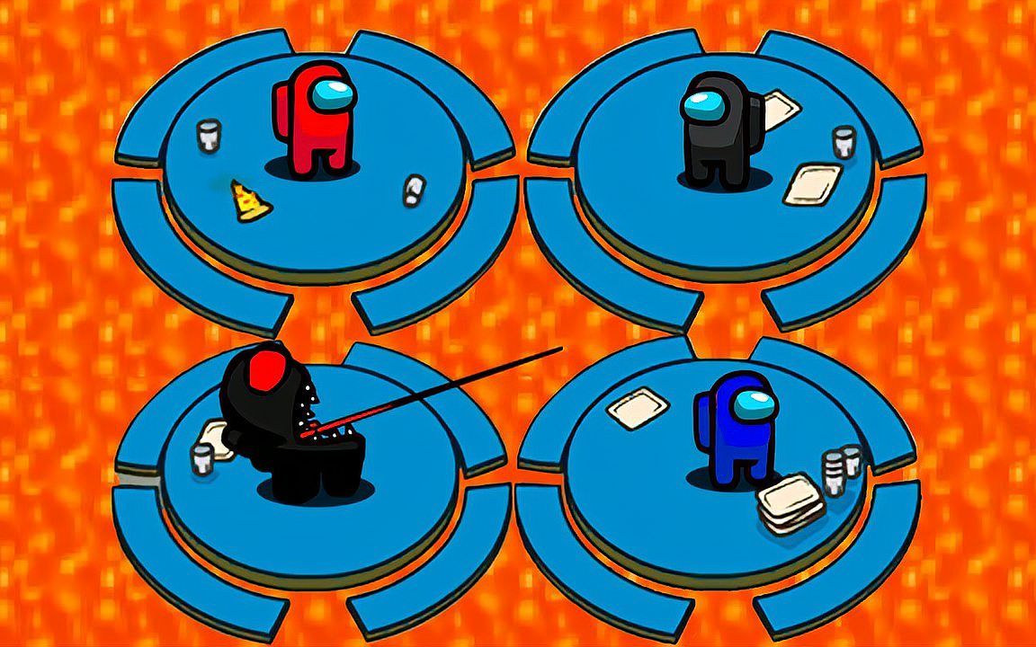 amongus我们之中游戏动画太空人岩浆生存