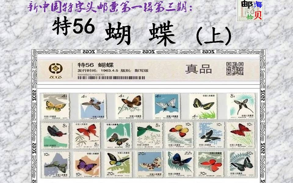 [图]邮海拾贝：新中国特56蝴蝶邮票（上）