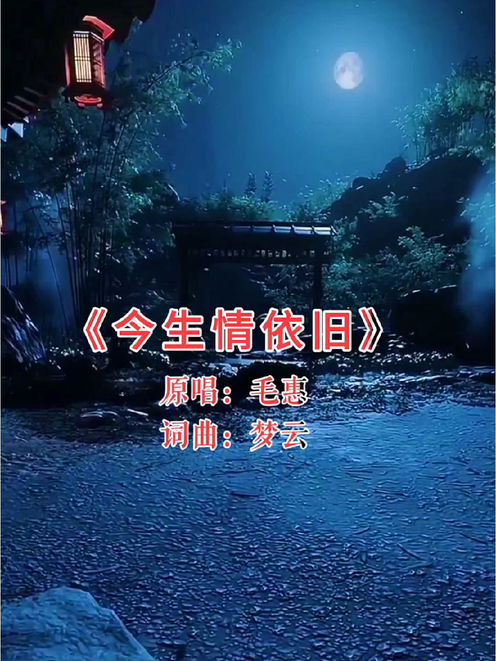 歌手毛惠《情深缘浅》