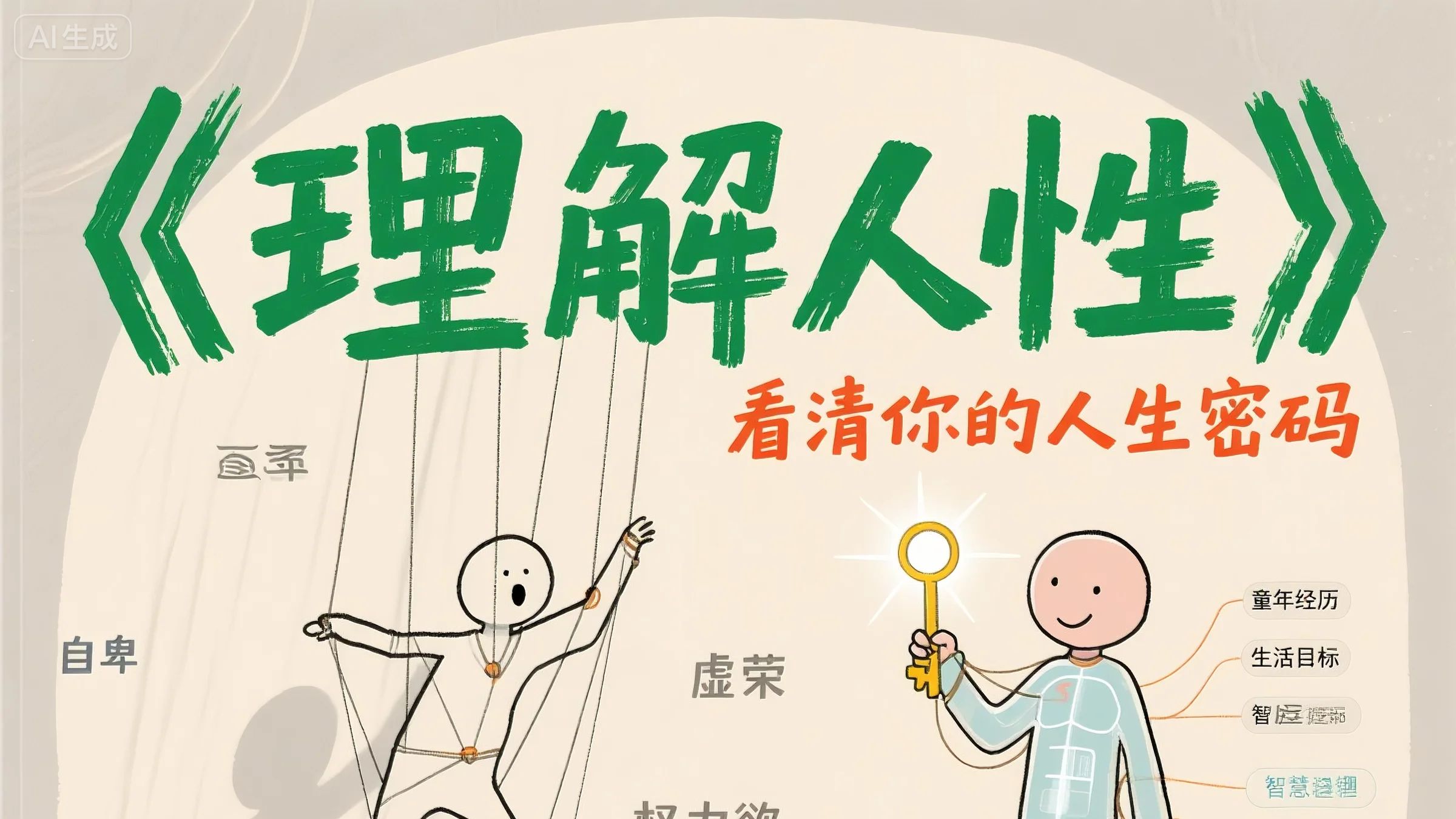 为什么有人宁愿呆在痛苦里？10分钟沉浸式解读《理解人性》，原来我们都在用错误的方式理解身边人