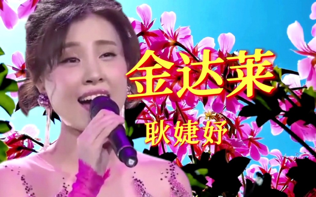 耿婕妤演唱的歌曲《金达莱》,悦耳动听,可循环往复听不够_哔哩哔哩