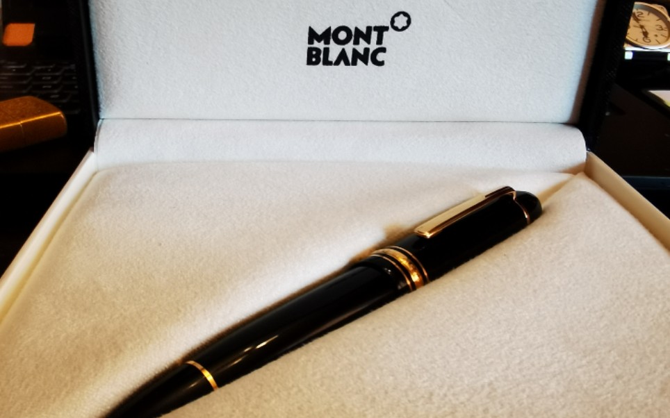 Mont blanc 149 Gold plated, 万宝龙149镀金哔哩哔哩bilibili