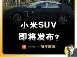 Video herunterladen: 小米SUV即将发布？