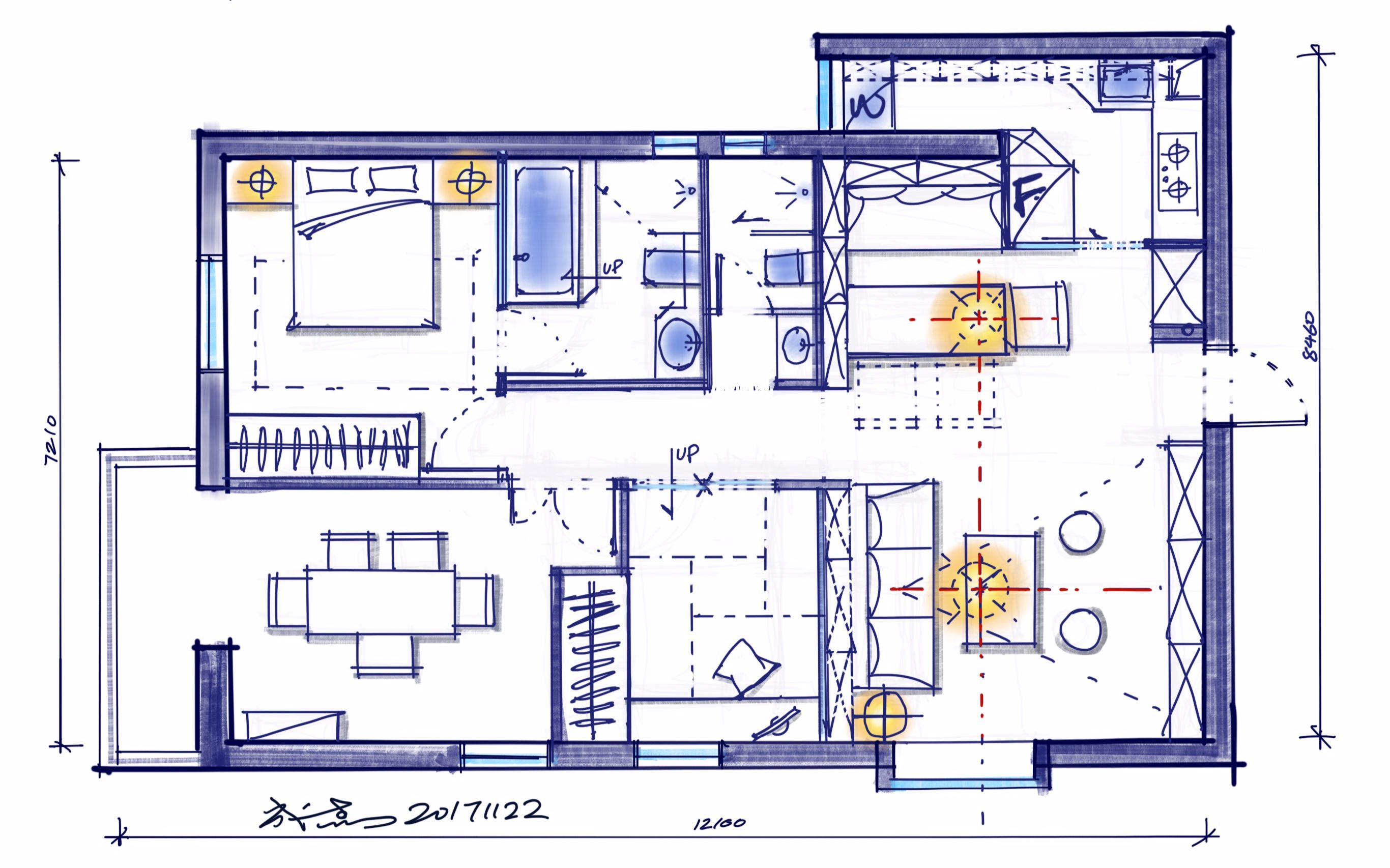 【板绘】20171122_83 平面优化【procreate】_哔哩哔