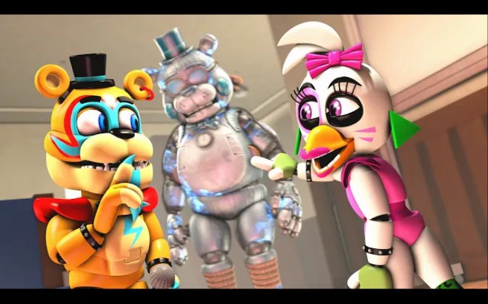 [sfm fnaf] glamrock chicas school project