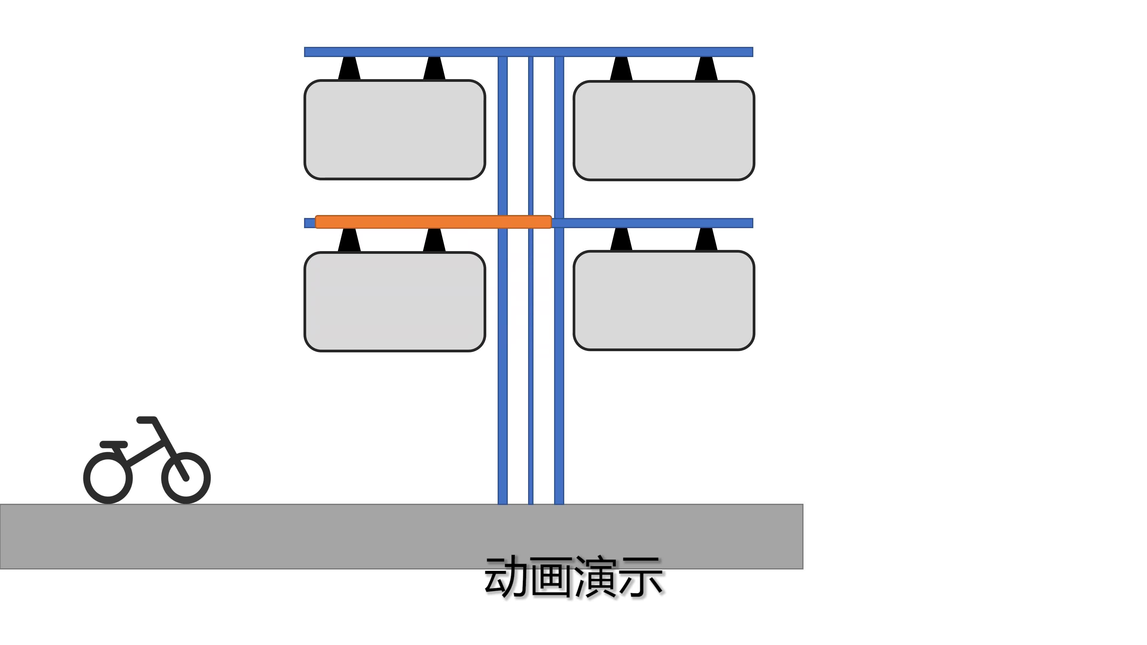 BikeTree 立体多层单通道转盘式自行车停车装置模型哔哩哔哩bilibili