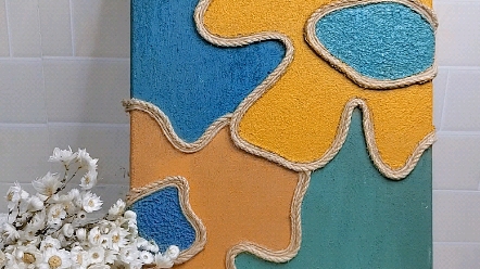 第五集麻绳丙烯复古挂画