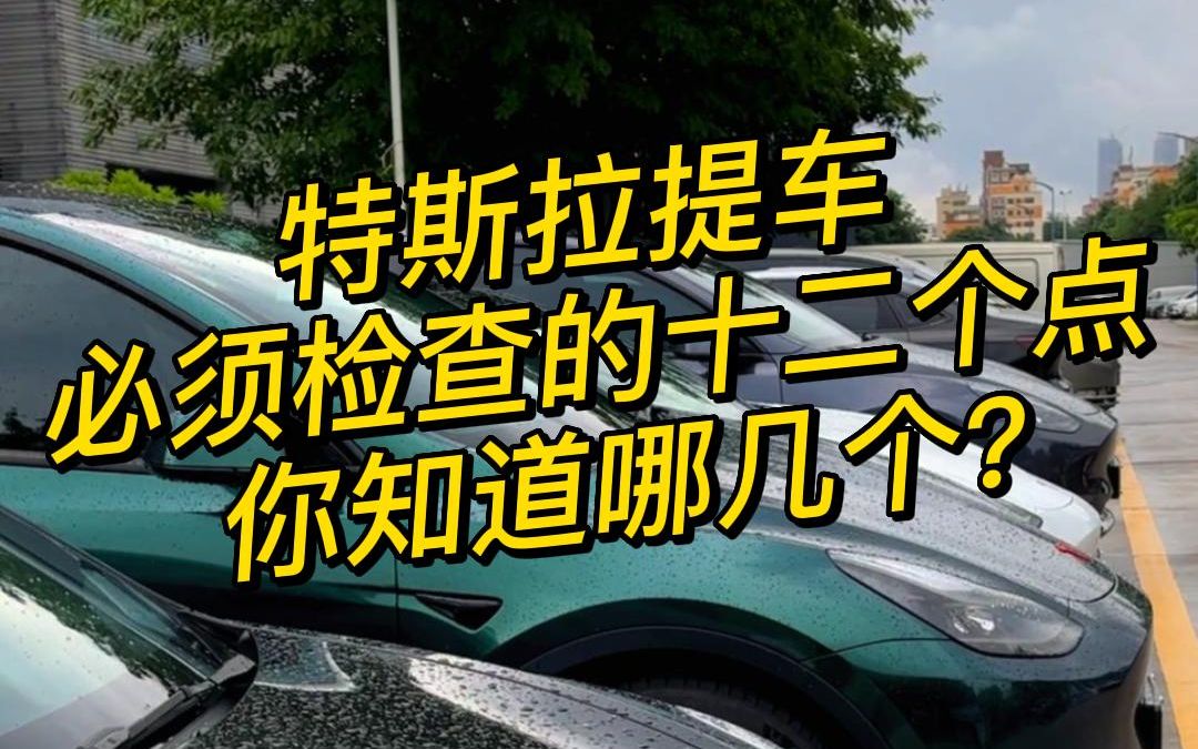 特斯拉提车必须知道的十一个检查点,你知道哪几个呢?哔哩哔哩bilibili