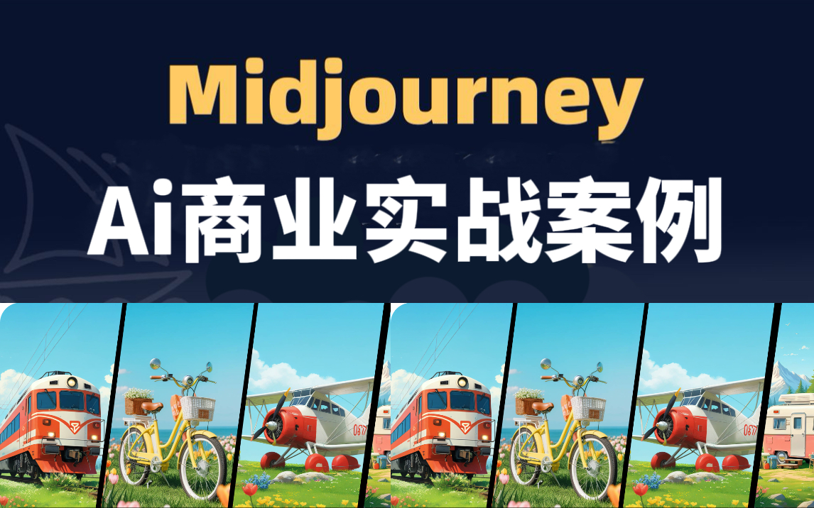 【MJ商业实战】快看!MidJourney商业实战案例合集,手把手教你用AI绘画做头像、设计、插画、UI、插画、海报、IP等!Midourney基础!(附安装包哔哩...