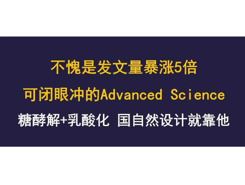 发文量暴涨5倍 Advanced Science 糖酵解+乳酸化,国自然设计靠他哔哩哔哩bilibili