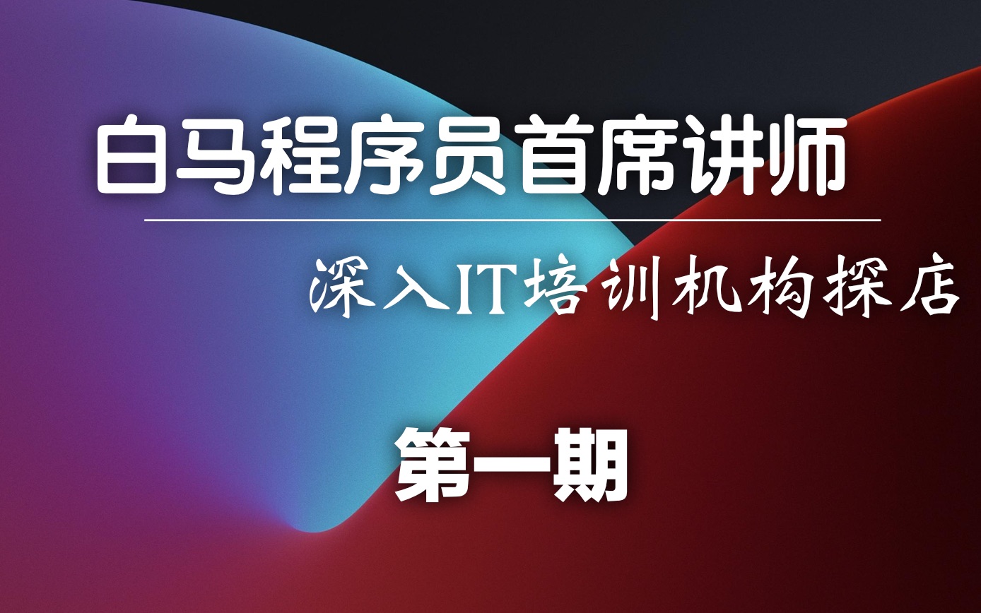 深入培训机构大本营,白马首席讲师带你了解线下真实情况!第一期哔哩哔哩bilibili