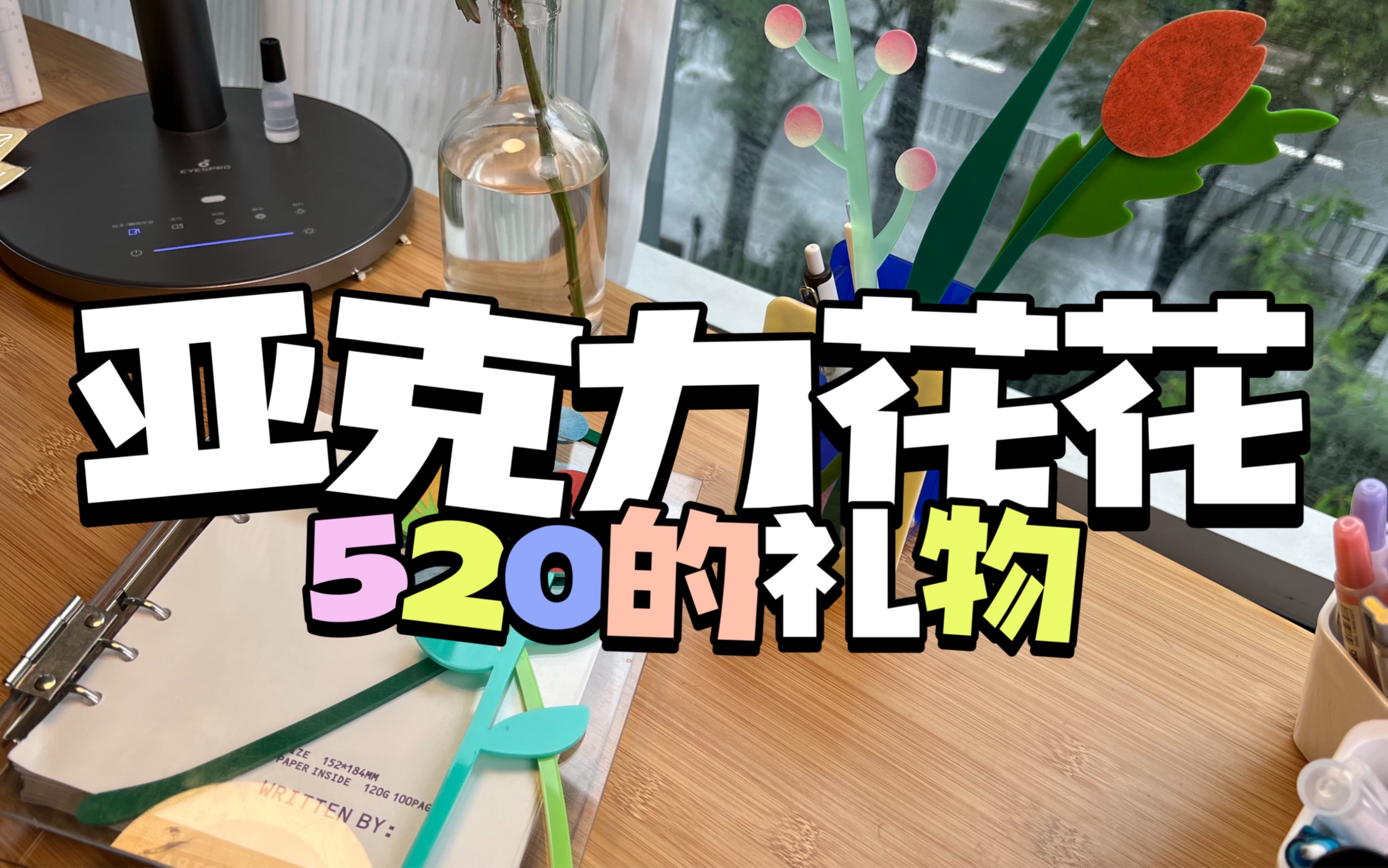 马上520了,推荐一款送得出手的礼物.亚克力装饰花花,可以喷点香水,赏心悦目.送的花瓶还能当笔筒,收纳盒.#测评#哔哩哔哩bilibili