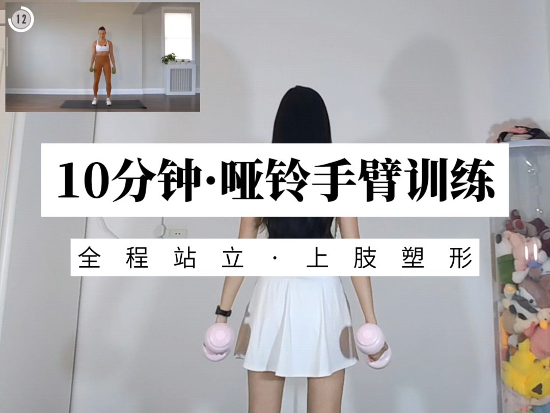 10分钟·哑铃手臂训练·全程站立