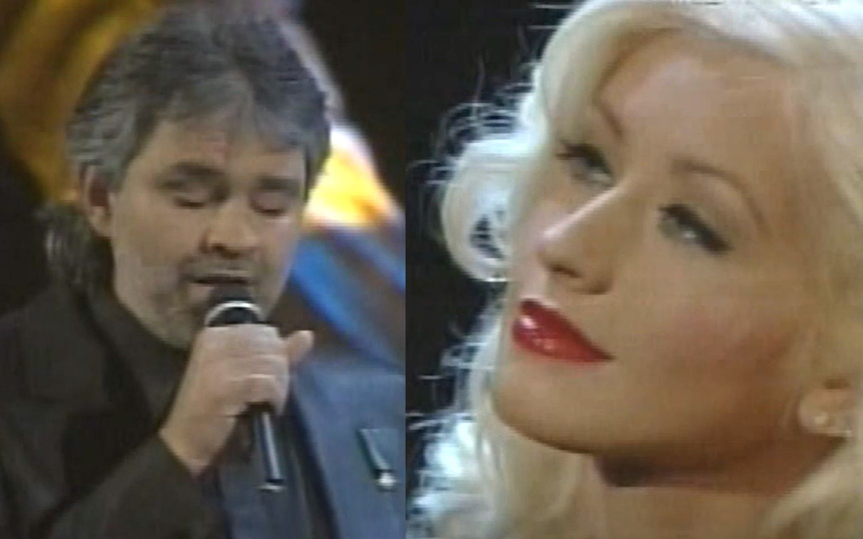 [图]【经典合作】Christina Aguilera & Andrea Bocelli - Somos Novios (Live 2006 Sanremo)