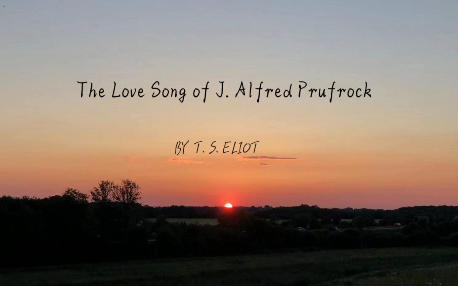 [图]读诗：The Love Song of J. Alfred Prufrock By T. S. ELIOT