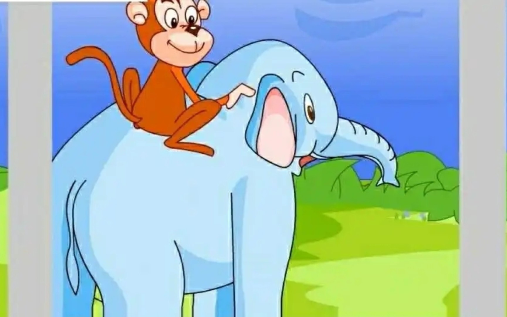童话故事44:大象和猴子