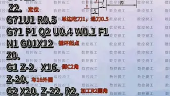 G71粗车循环及刀尖补偿使用案例