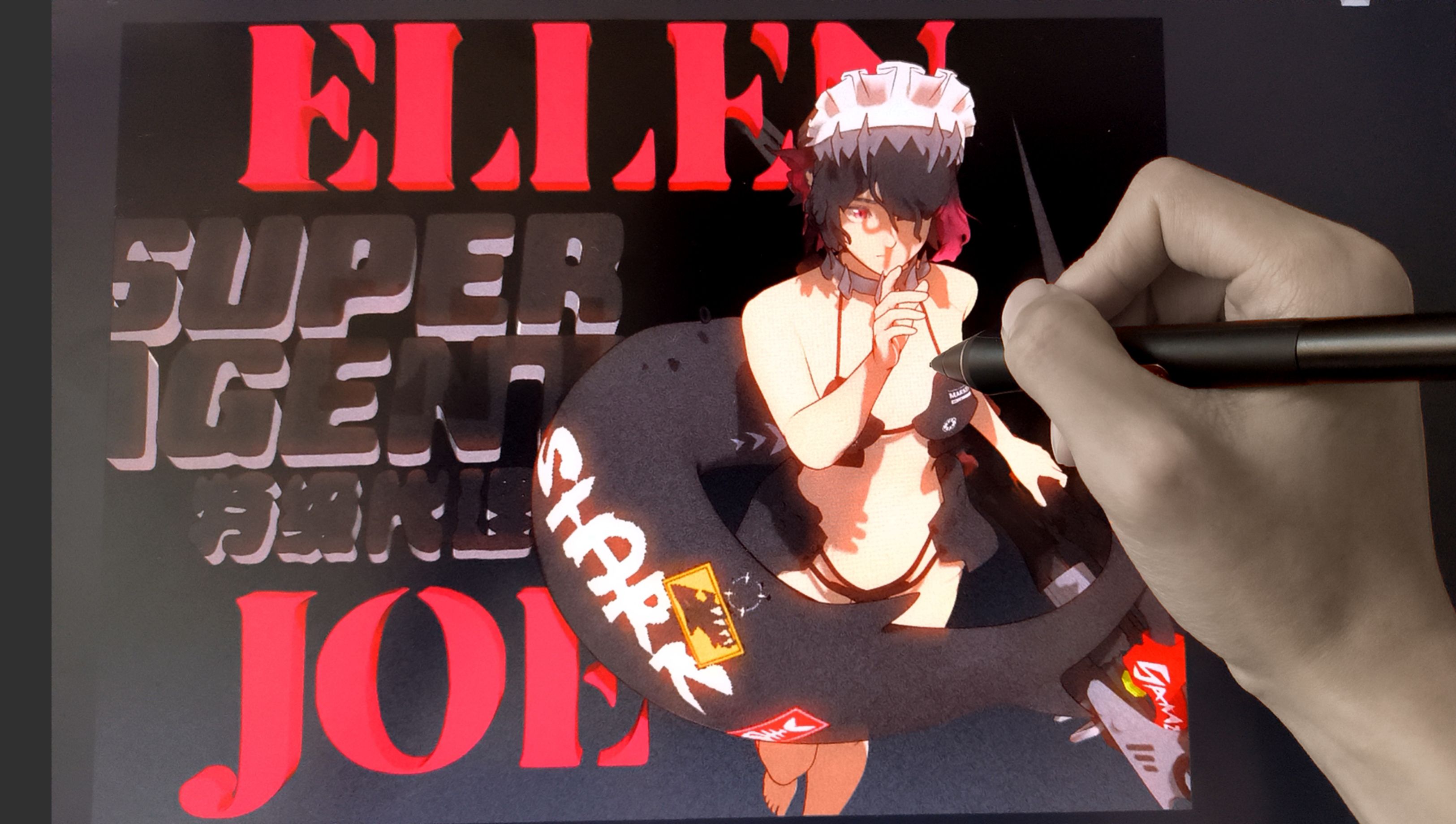 【建模过程】捏个鲨鱼妹!艾莲夏日泳装限定