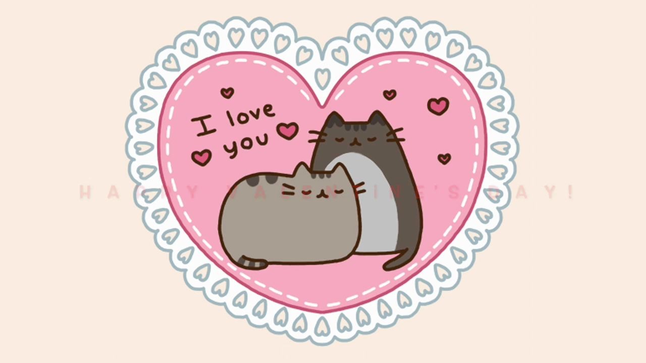 英文原声 胖吉猫 一起过情人节啦valentines day from pusheen the