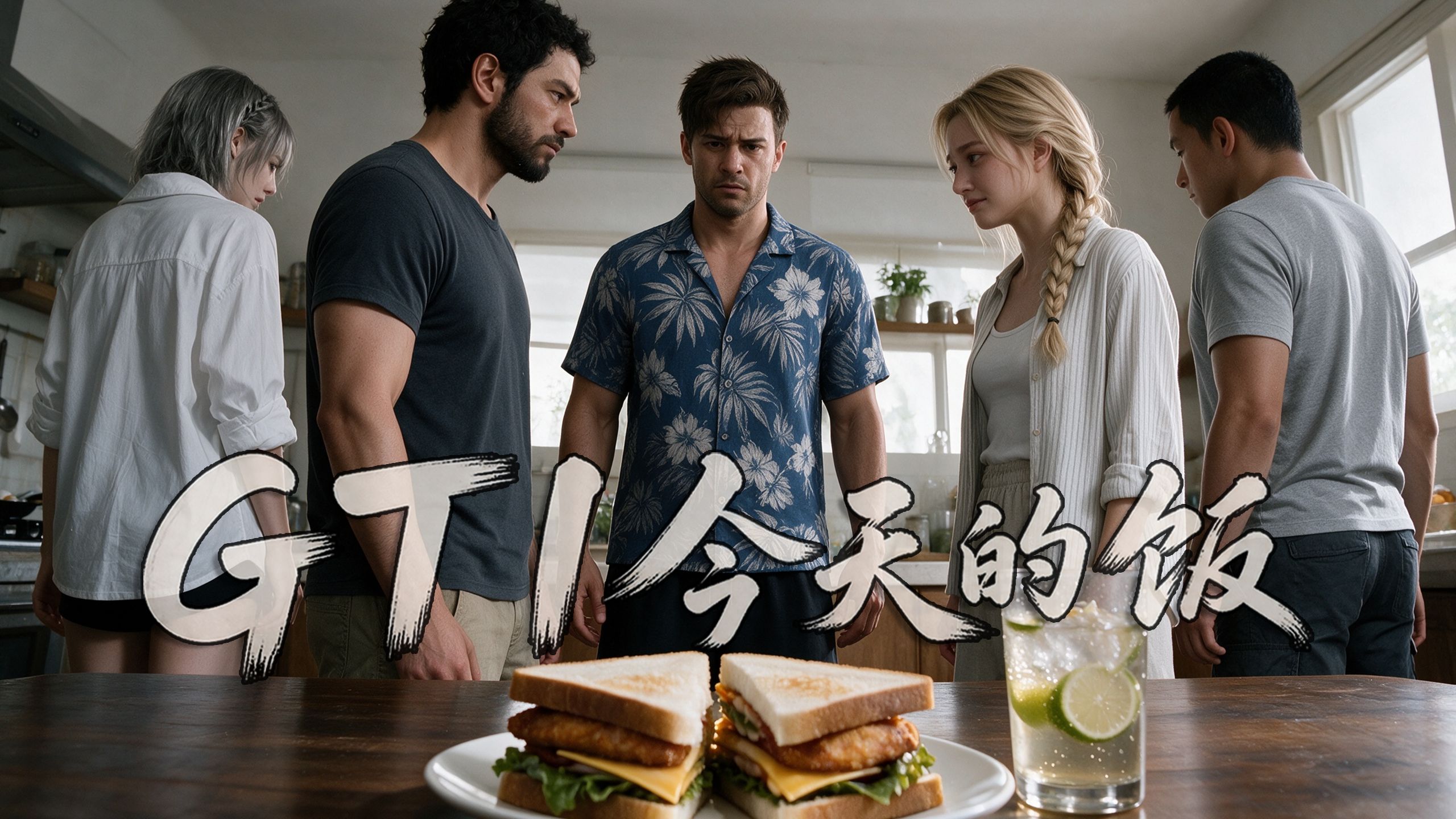【三角洲行动】GTI今天的饭 三明治&咸柠气泡水