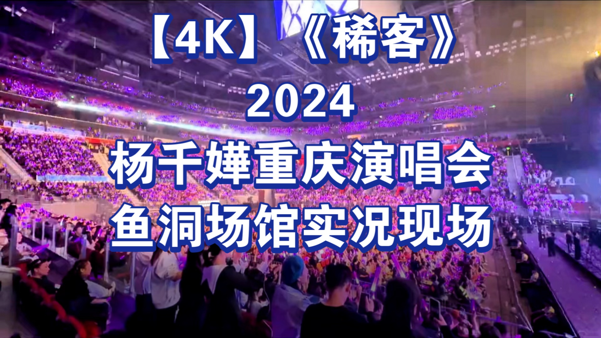 【4K】《稀客》2024杨千嬅重庆演唱会鱼洞场馆实况现场哔哩哔哩bilibili