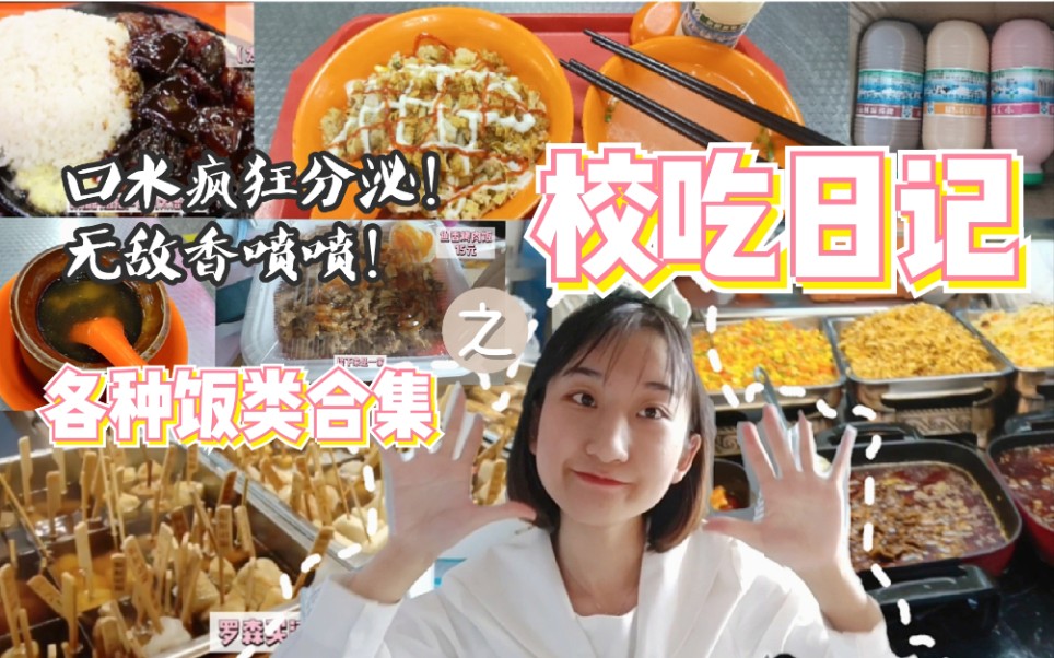 【校吃日记】韩式拌饭 中式盖饭 铁板饭 烤肉饭 连续吃了三天的饭到底多好吃??各种饭类合集 我爱大米!哔哩哔哩bilibili