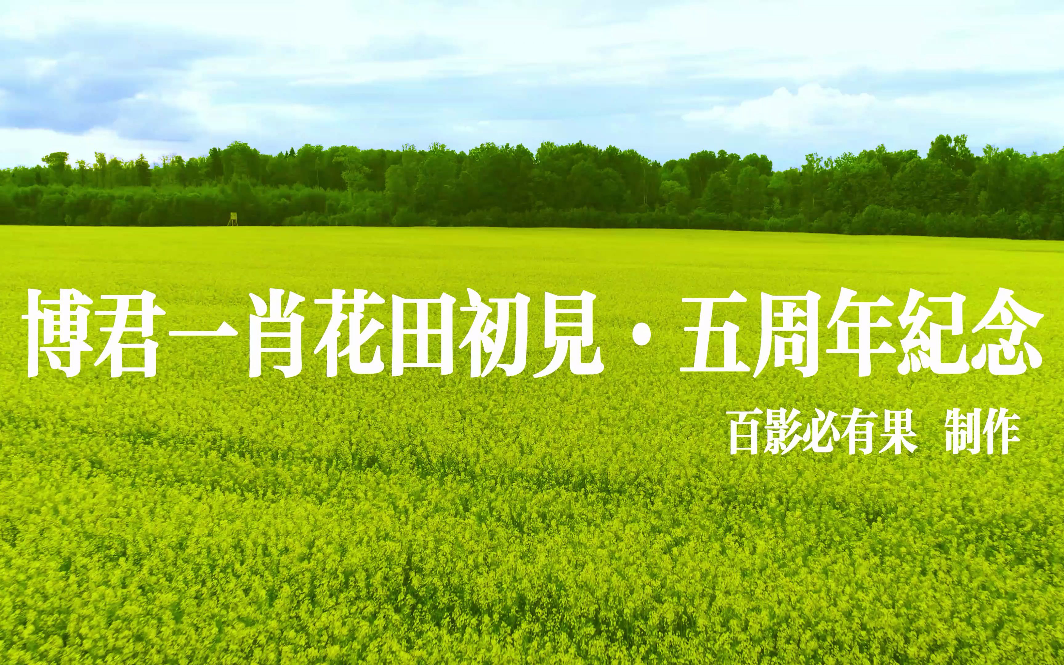 博君一肖最爱0314花田初见五周年纪念让我的爱全给你全给我最爱地老