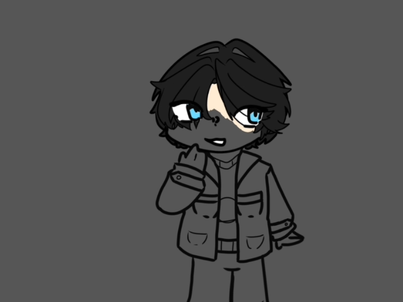 昨日深夜摸鱼画的朝仓陆