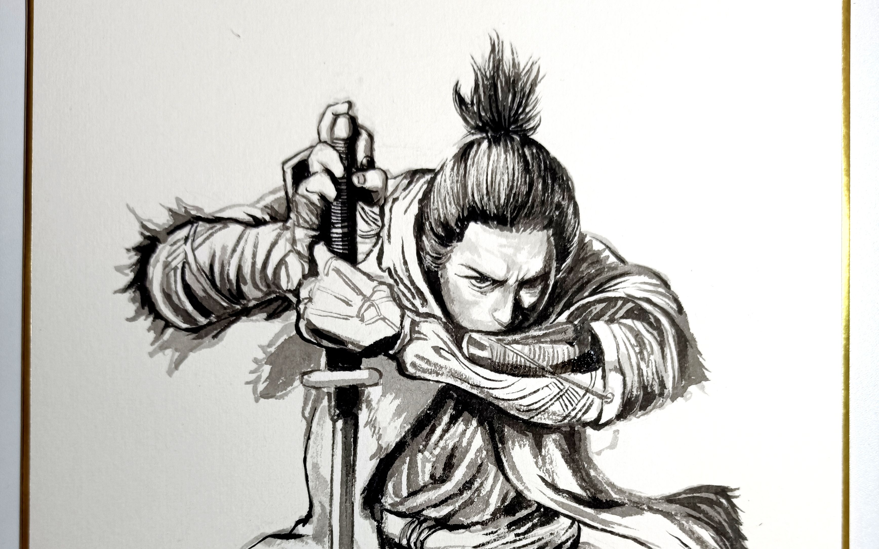 水墨画风《只狼》