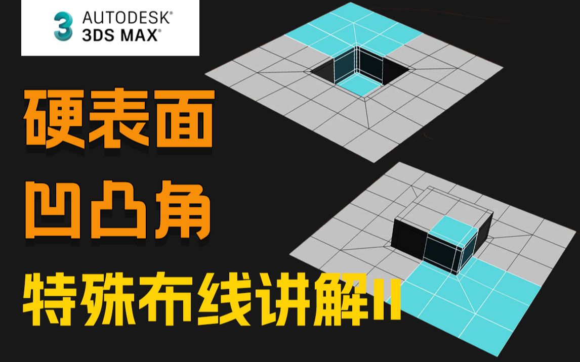 【3DMAX硬表面】硬表面凹凸角特殊布线讲解II,这可能对你做硬表面有帮助!新手学布线必看【3DMAX教程】哔哩哔哩bilibili