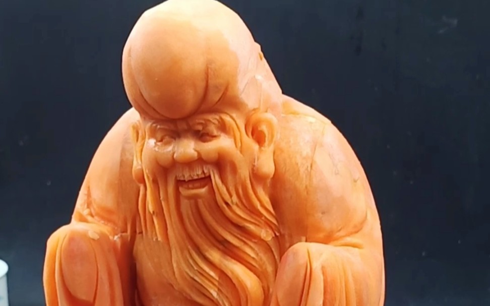 当胡萝卜遇到雕刻师,胡萝卜拼接寿星高清视频教程奉上!