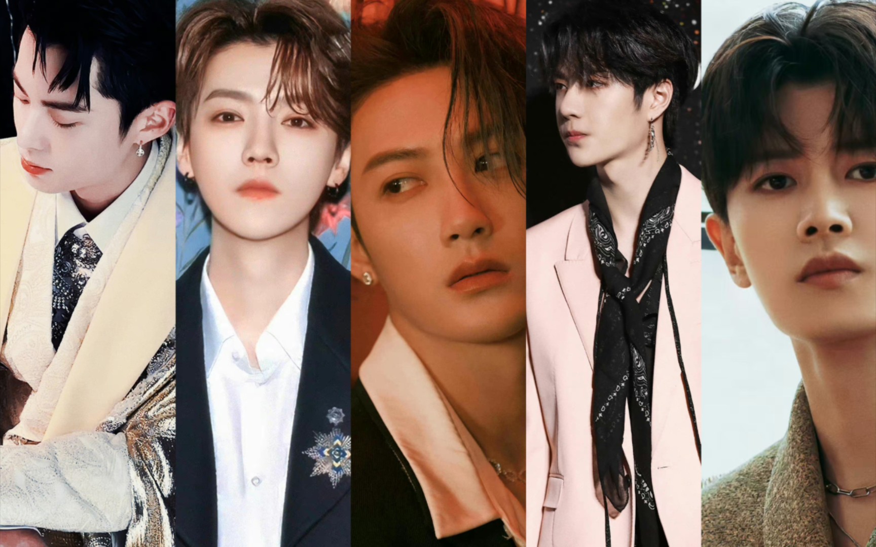 男生戴耳钉也很man!【王鹤棣/鹿晗/檀健次/王一博/任嘉伦】