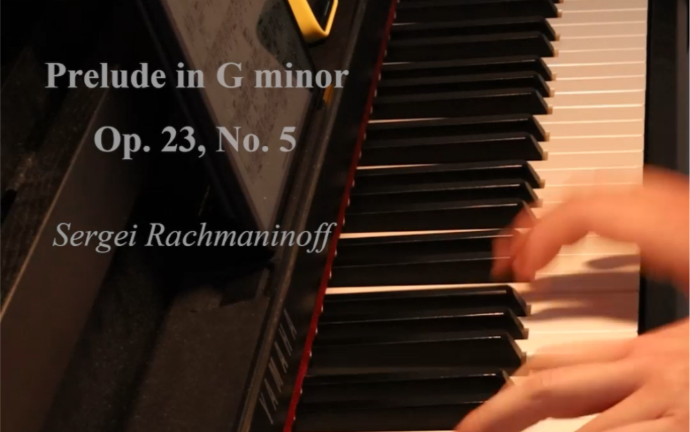 [图]拉赫玛尼诺夫g小调前奏曲Rachmaninoff Prelude in G MinorOp.23, No.5