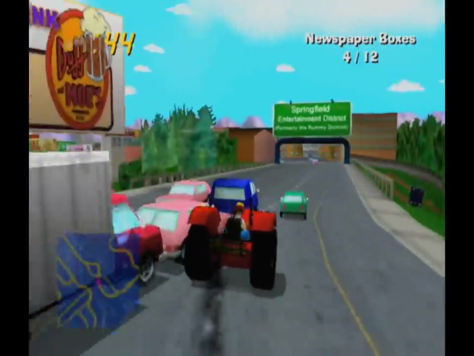 [图]【NGC/PS2游戏回顾】 辛普森一家 通关视频 The Simpsons_ Road Rage