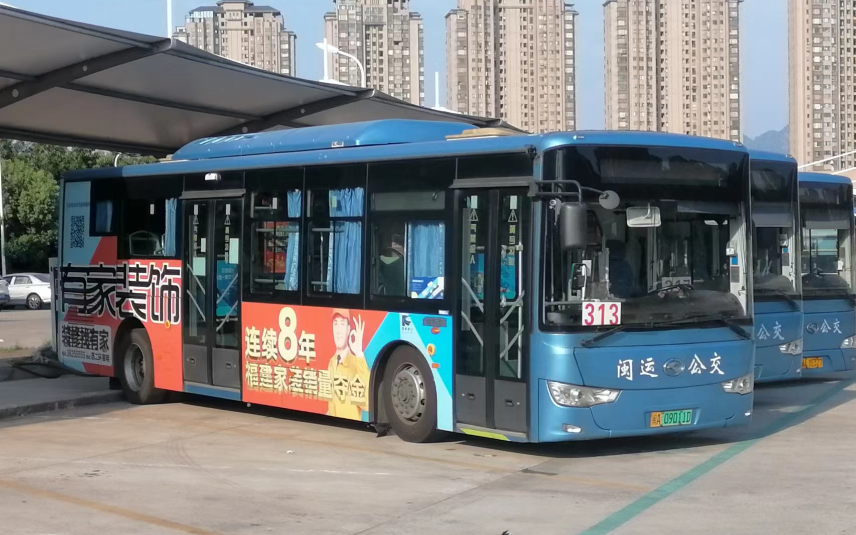 基础观察福州闽运公交313路pov金山公交总站公交鹤林站