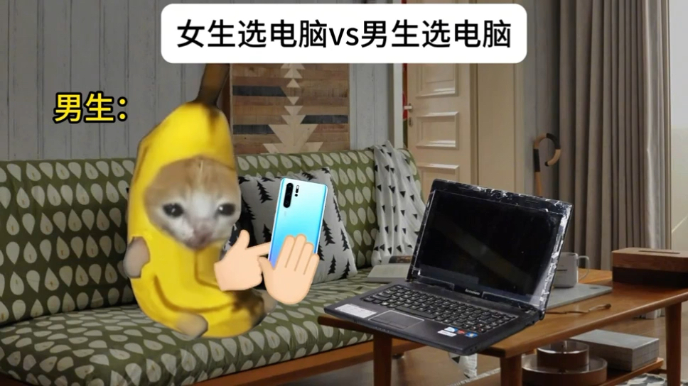 女生选电脑vs男生选电脑