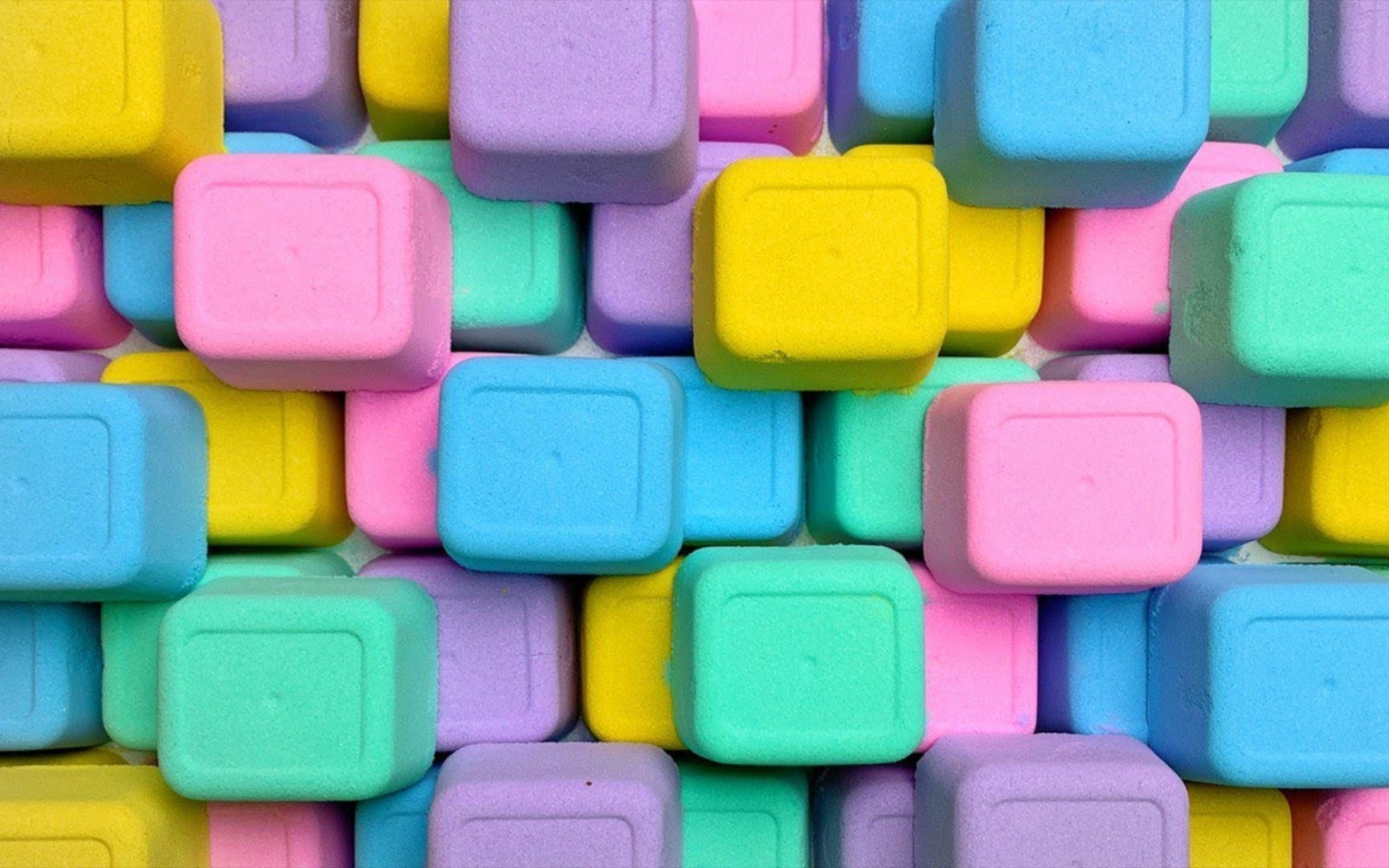 【苏打粉搬运】96掰彩虹色方块小砖苏打粉块