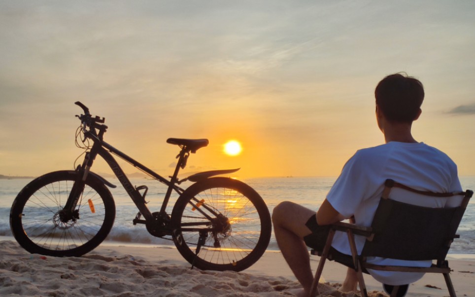 骑行—追逐海上日出(vlog)