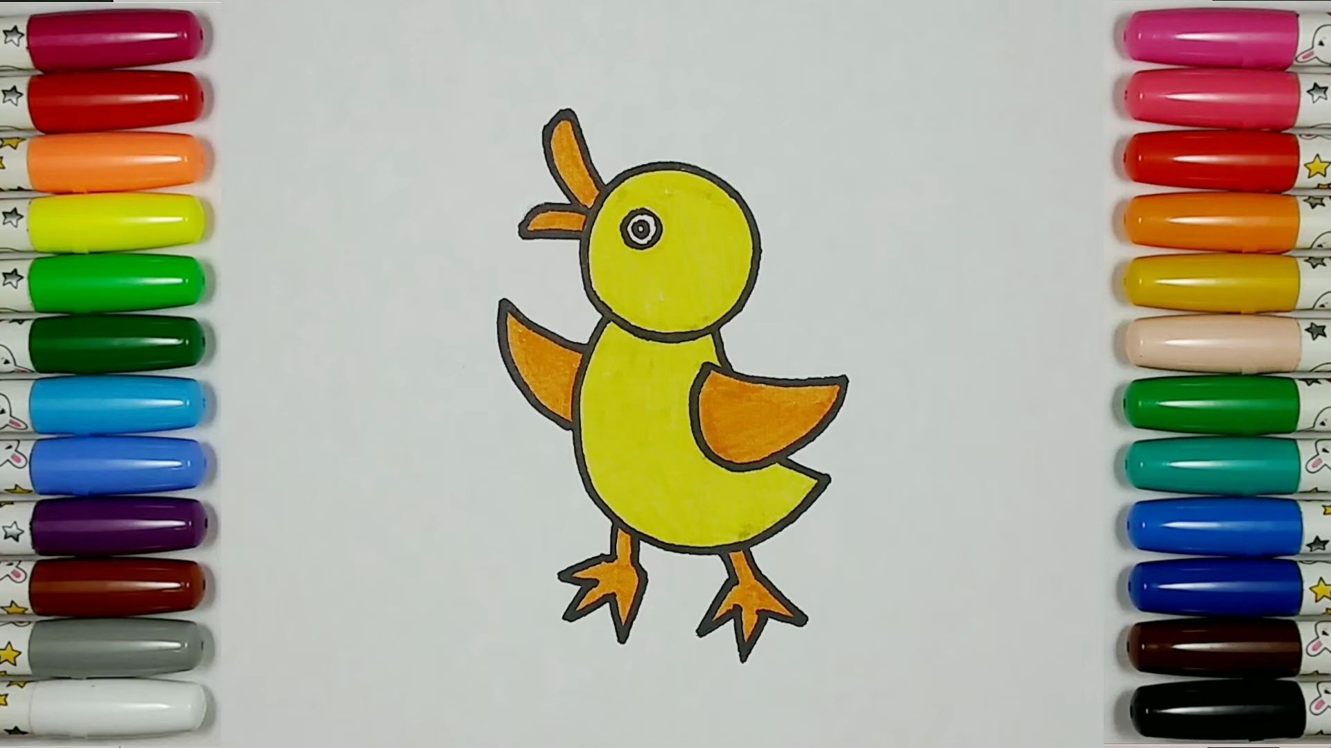 儿童简笔画鸭子小鸭子图片