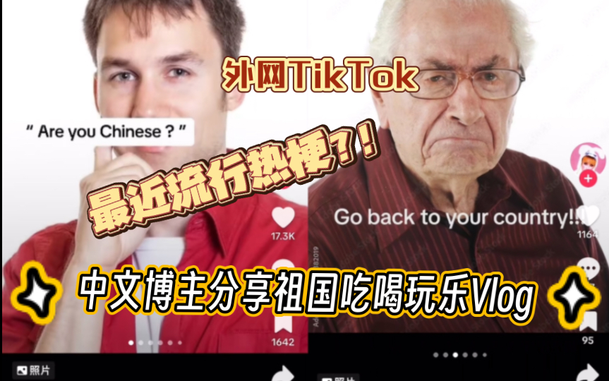 【TikTok】外网流行的热梗“Ru Chinese, go back to ur country”中文博主分享祖国吃喝玩乐Vlog|海外国际版抖音国外网友热议哔哩哔哩bilibili