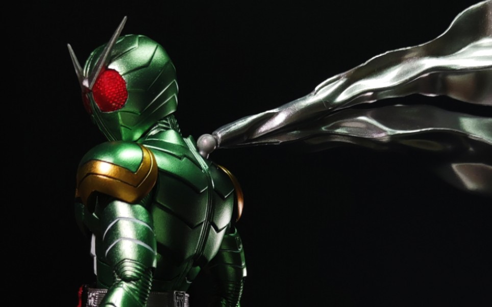 假面骑士w真骨雕 单c形态 cyclone形态_哔哩哔哩_bilibili